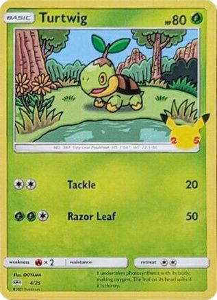 Turtwig - 4/25 (4/25) Holofoil [McDonalds 25th Anniversary Promos] Pokemon Single Pokémon