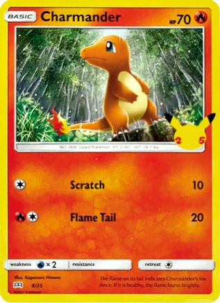 Charmander - 9/25 (9/25) Holofoil [Promos: McDonalds 25th Anniversary Promos] Pokemon Single Pokémon