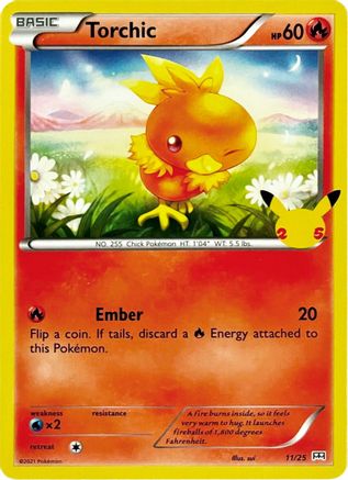 Torchic - 11/25 (11/25) [Promos: McDonalds 25th Anniversary Promos] Pokemon Single Pokémon
