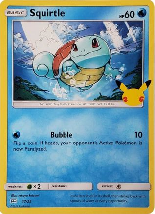Squirtle - 17/25 (17/25) Holofoil [McDonalds 25th Anniversary Promos] Pokemon Single Pokémon