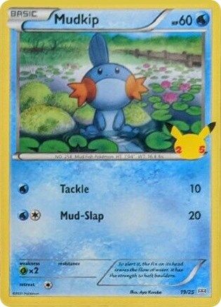 Mudkip - 19/25 (19/25) [Promos: McDonalds 25th Anniversary Promos] Pokemon Single Pokémon