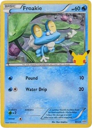 Froakie - 22/25 (22/25) [Promos: McDonalds 25th Anniversary Promos] Pokemon Single Pokémon