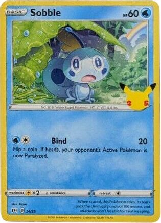 Sobble - 24/25 (24/25) Holofoil [Promos: McDonalds 25th Anniversary Promos] Pokemon Single Pokémon