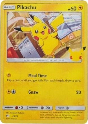 Pikachu - 25/25 (25/25) Holofoil [Promos: McDonalds 25th Anniversary Promos] Pokemon Single Pokémon