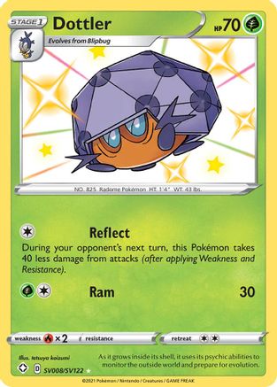 Dottler (SV008/122) Holofoil [SWSH: Shining Fates Shiny Vault] Pokemon Single Pokémon