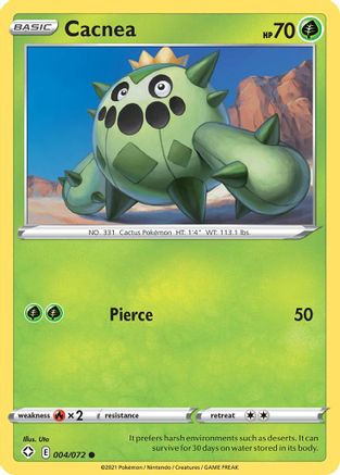 Cacnea (4/72) [SWSH: Shining Fates] Pokemon Single Pokémon