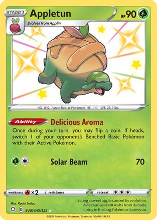Appletun (SV014/122) Holofoil [SWSH: Shining Fates Shiny Vault] Pokemon Single Pokémon