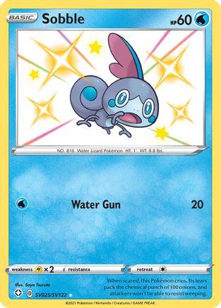 Sobble SV025/122 Holofoil [SWSH: Shining Fates Shiny Vault] Pokemon Single Pokémon