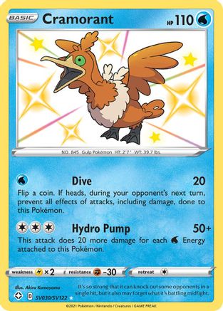 Cramorant (SV030/122) Holofoil [SWSH: Shining Fates Shiny Vault] Pokemon Single Pokémon