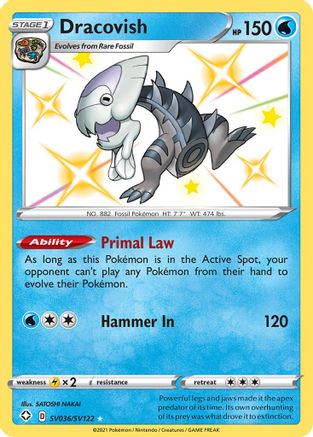 Dracovish (SV036/122) Holofoil [SWSH: Shining Fates Shiny Vault] Pokemon Single Pokémon
