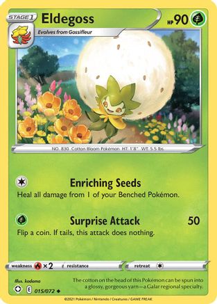 Eldegoss (15/72) Reverse Holofoil [SWSH: Shining Fates] Pokemon Single Pokémon