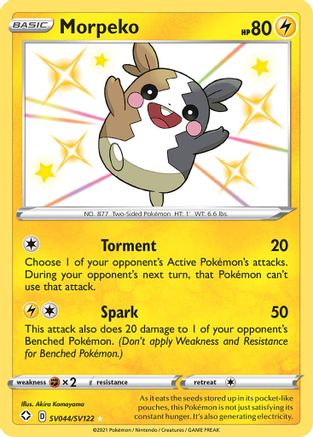 Morpeko (SV044/122) Holofoil [SWSH: Shining Fates Shiny Vault] Pokemon Single Pokémon