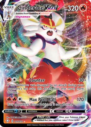 Cinderace VMAX (19/72) Holofoil [SWSH: Shining Fates] Pokemon Single Pokémon