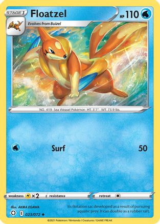 Floatzel (23/72) [SWSH: Shining Fates] Pokemon Single Pokémon