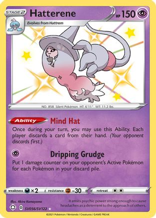Hatterene (SV056/122) Holofoil [SWSH: Shining Fates Shiny Vault] Pokemon Single Pokémon