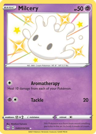 Milcery SV057/122 Holofoil [SWSH: Shining Fates Shiny Vault] Pokemon Single Pokémon