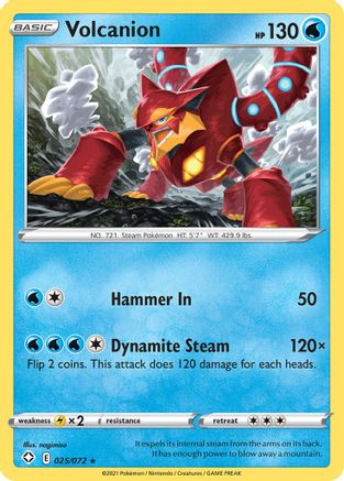 Volcanion 25/72 [SWSH: Shining Fates] Pokemon Single Pokémon