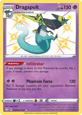 Dragapult (SV062/122) Holofoil [SWSH: Shining Fates Shiny Vault] Pokemon Single Pokémon