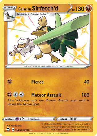 Galarian Sirfetch'd (SV064/122) Holofoil [SWSH: Shining Fates Shiny Vault] Pokemon Single Pokémon