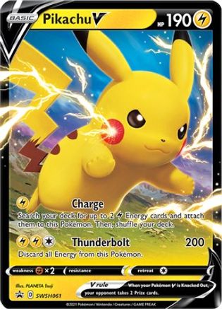 Pikachu V - SWSH061 (SWSH061/307) Holofoil [Promos: SWSH Promo Cards] Pokemon Single Pokémon