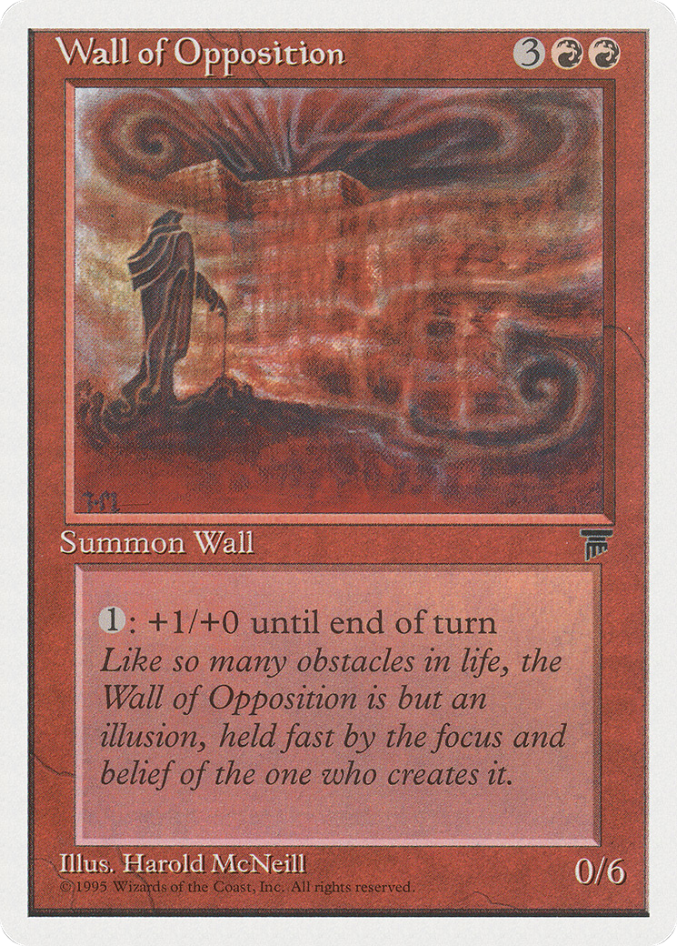 Wall of Opposition (CHR-056) [Chronicles] MTG Single Wizards of the Coast