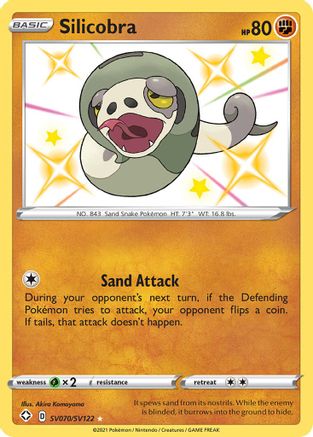 Silicobra (SV070/122) Holofoil [SWSH: Shining Fates Shiny Vault] Pokemon Single Pokémon