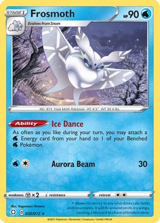 Frosmoth (30/72) Reverse Holofoil [SWSH: Shining Fates] Pokemon Single Pokémon