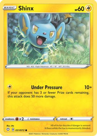 Shinx (31/72) Reverse Holofoil [SWSH: Shining Fates] Pokemon Single Pokémon