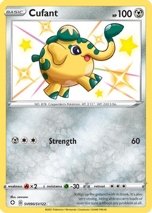 Cufant (SV090/122) Holofoil [SWSH: Shining Fates Shiny Vault] Pokemon Single Pokémon