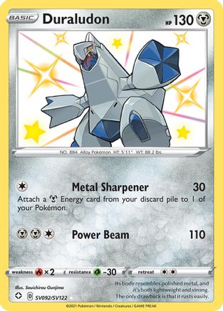 Duraludon (SV092/122) Holofoil [SWSH: Shining Fates Shiny Vault] Pokemon Single Pokémon