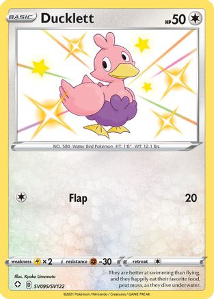Ducklett (SV095/122) Holofoil [SWSH: Shining Fates Shiny Vault] Pokemon Single Pokémon