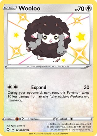 Wooloo SV103/122 Holofoil [SWSH: Shining Fates Shiny Vault] Pokemon Single Pokémon