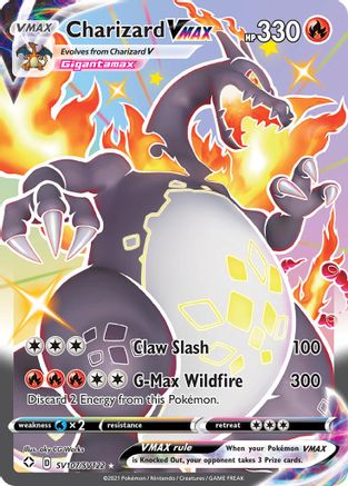 Charizard VMAX (SV107/122) - [SWSH: Shining Fates Shiny Vault] Holofoil Pokemon Single Pokémon