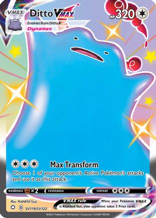 Ditto VMAX (SV119/122) Holofoil [SWSH: Shining Fates Shiny Vault] Pokemon Single Pokémon