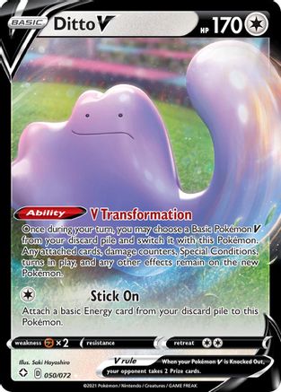 Ditto V (50/72) Holofoil [SWSH: Shining Fates] Pokemon Single Pokémon