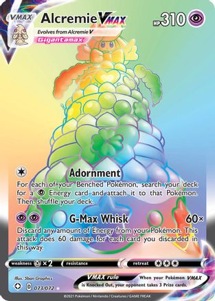 Alcremie VMAX (Secret) (73/72) - [SWSH: Shining Fates] Holofoil Pokemon Single Pokémon