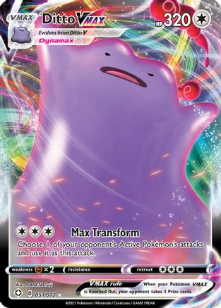 Ditto VMAX (51/72) Holofoil [SWSH: Shining Fates] Pokemon Single Pokémon