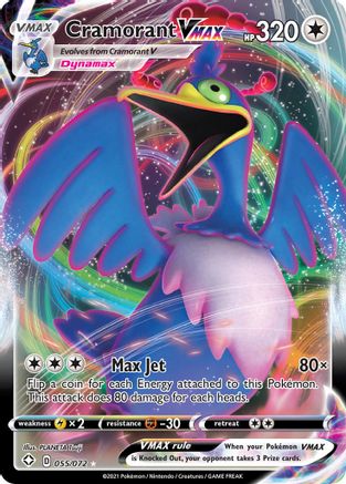 Cramorant VMAX (55/72) Holofoil [SWSH: Shining Fates] Pokemon Single Pokémon