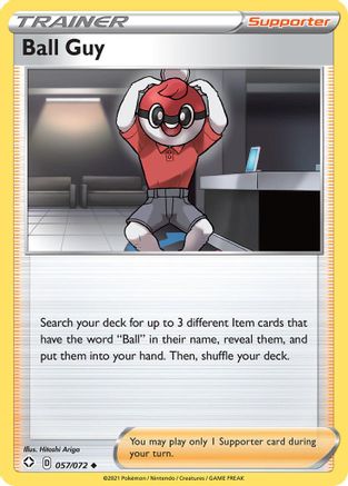 Ball Guy (57/72) Reverse Holofoil [SWSH: Shining Fates] Pokemon Single Pokémon