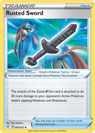Rusted Sword 62/72 [SWSH: Shining Fates] Pokemon Single Pokémon