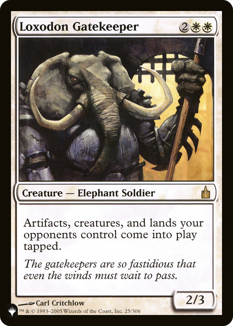 Loxodon Gatekeeper (LIST-RAV-25) [Mystery Booster] The List MTG Single Wizards of the Coast