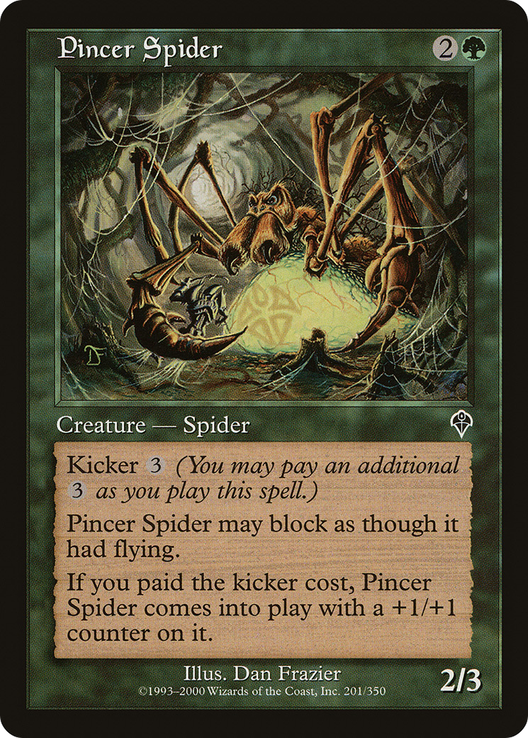 Pincer Spider (INV-201) [Invasion] Foil MTG Single Wizards of the Coast