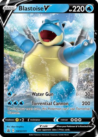 Blastoise V - SWSH101 (SWSH101/307) Holofoil [Promos: SWSH Promo Cards] Pokemon Single Pokémon