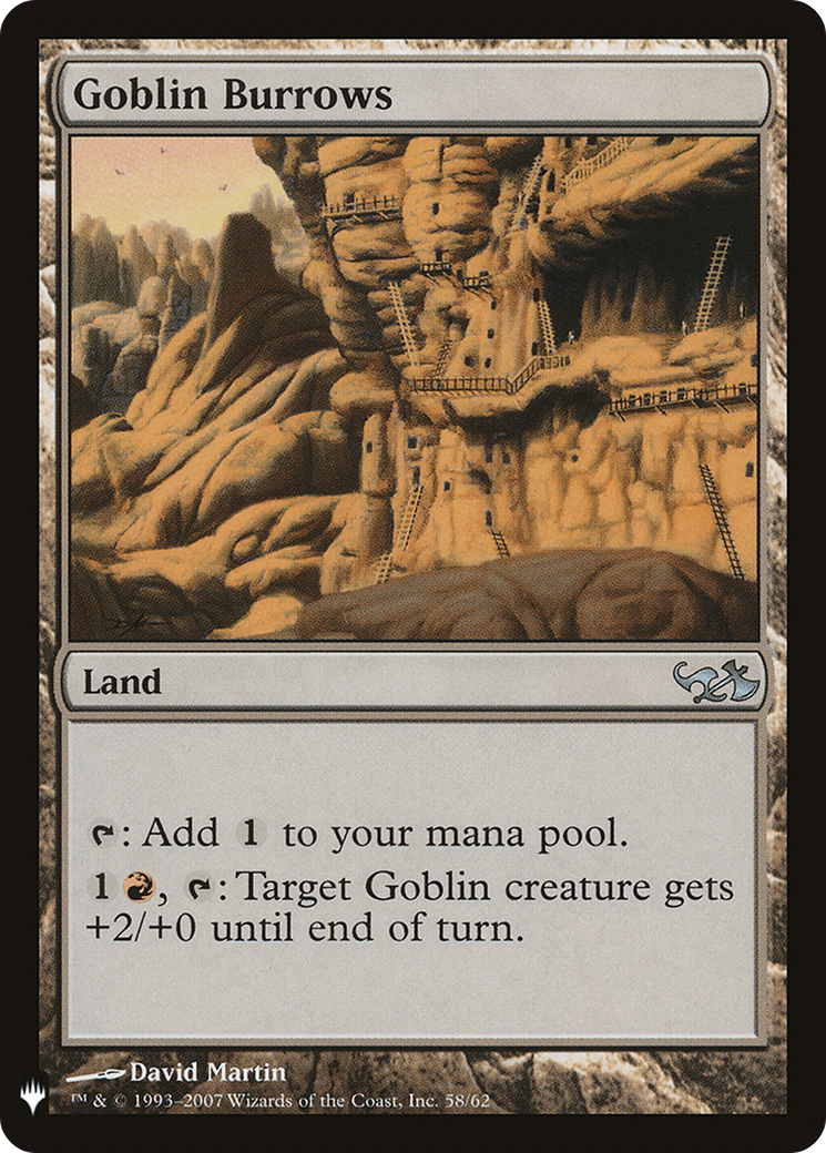 Goblin Burrows (LIST-DD1-58) [Mystery Booster] The List MTG Single Wizards of the Coast