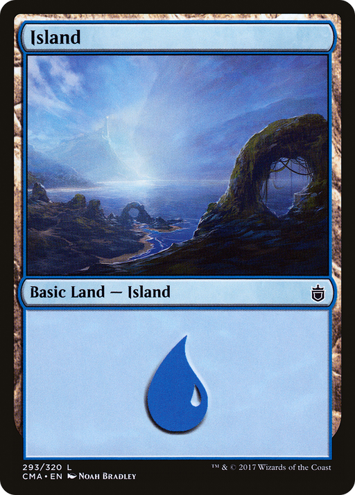 Island (293) (CMA-293) [Commander Anthology] MTG Single Wizards of the Coast