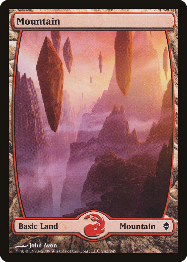Mountain (242) [Zendikar] MTG Single Magic: The Gathering