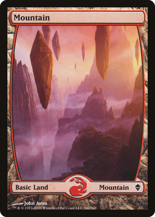 Mountain (ZEN-242) [Zendikar] Foil MTG Single Wizards of the Coast