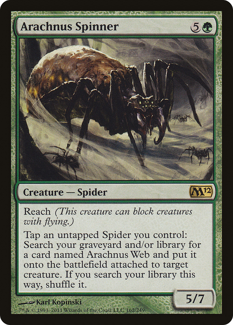 Arachnus Spinner (M12-162) [Magic 2012] Foil MTG Single Wizards of the Coast