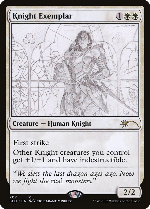Knight Exemplar (707) (SLD-707) [Secret Lair] Drop MTG Single Wizards of the Coast