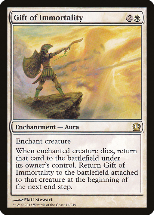 Gift of Immortality (THS-014) [Theros] Foil MTG Single Wizards of the Coast